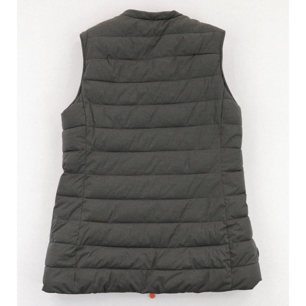 Save the Duck Full Zip Puffer Vest Women's Size 2/US Medium Gray - Picture 2 of 9